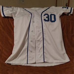 Benny Rodriguez #30 The Sandlot Movie Button Down Baseball Jersey